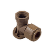 UNITWIST PUSH FIT 22mmx¾" WALL PLATE ELBOW