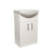 CERAMIC INDUSTRIES WHITE DOUBLE DOOR 550x455mm VANITY BASIN