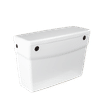 DUTTON ELF WHITE INTERNAL OVERFLOW 9Lt CISTERN