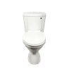 MANHATTEN FRONT FLUSH WHITE CLOSE COUPLE SET