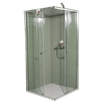 BUILDERS CHROME 885x885mm CORNER ENTRY SHOWER