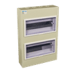 CHINT IP30 24 WAY SURFACE METAL GREY DISTRIBUTION BOARD