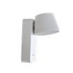 BRIGHTSTAR ALUMINIUM, IRON & ACRYLIC WALL WHITE BRACKET WITH MOVABLE HEAD