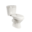 MANHATTEN TOP FLUSH WHITE CLOSE COUPLE SET