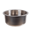 AQUATECH STAINLESS STEEL ROUND 400mm PREP BOWL + WASTE AND PLUG