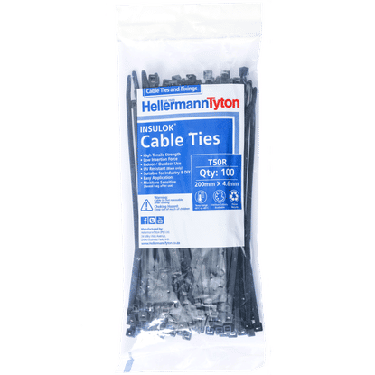 HELLERMANN TYTON 200mm CABLE TIES