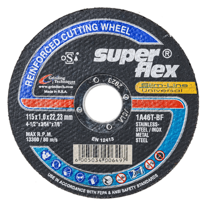 SUPERFLEX/ANDOR 1A46T-BF STEEL 115x1x22.2mm CUTTING DISC