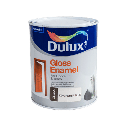 DULUX GLOSS ENAMEL KINGFISHER BLUE 1Lt PAINT