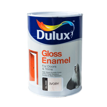 DULUX GLOSS ENAMEL IVORY 5Lt PAINT