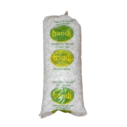 SMALL 20kg WHITE PEBBLES
