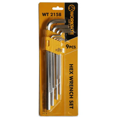 WORKSITE WT2158 9pc 1.5-15mm HEX WRENCH SET