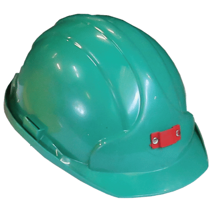 6 POINT GREEN MINERS SAFETY HARD HAT