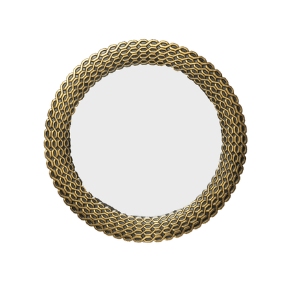 HOMEQUIP SHACKLETON ANTIQUE GOLD MIRROR 