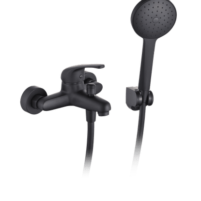 COBRA ZAMBEZI MATT BLACK EXPOSED BATH MIXER
