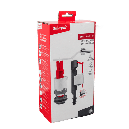 WIRQUIN FRONT FLUSH BOTTON FEED CLOSE COUPLIE FLUSHING KIT