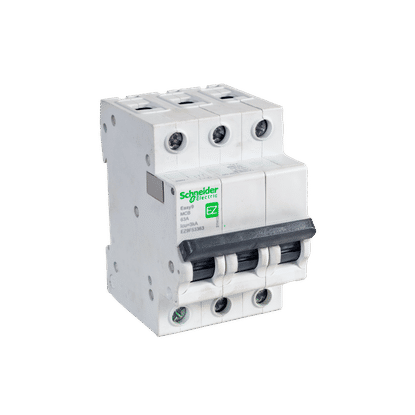 SCHNEIDER EASY 9 3 POLE 3ka 63a MCB