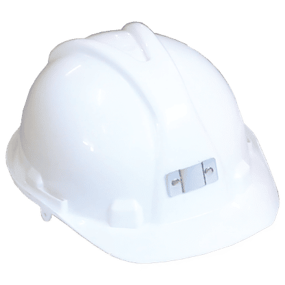 6 POINT WHITE MINERS SAFETY HARD HAT
