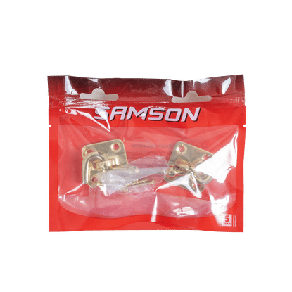 SAMSON BRASS PLATED 100mm CABIN HOOK