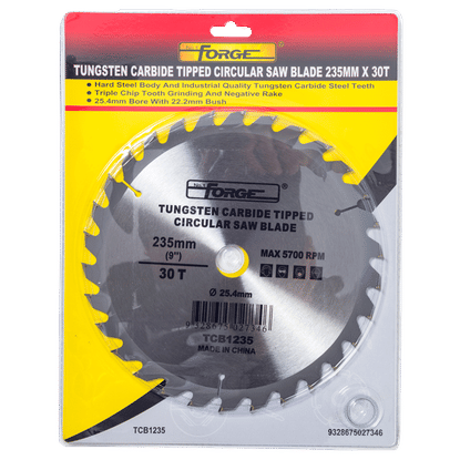 FORGE 30T TUNGSTEN CARBIDE TIPPED 235mm CIRCULAR SAW BLADE