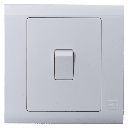 MK 1GANG 1WAY FLUSH WHITE 10Amp SWITCH