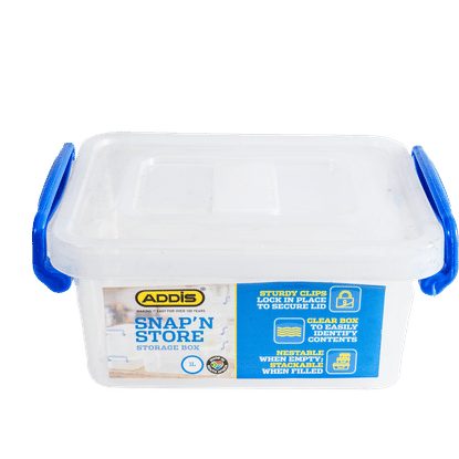 ADDIS SNAP 'N' STORE 1Lt STORAGE BOX