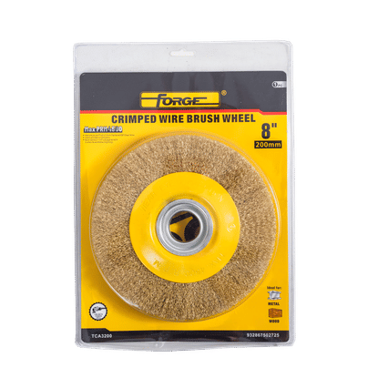 FORGE CRIMPED 200mm WIRE WHEEL BRUSH