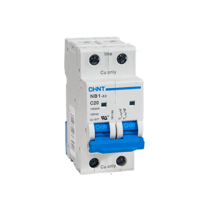 CHINT NB1-63 6ka 20a DOUBLE POLE MCB