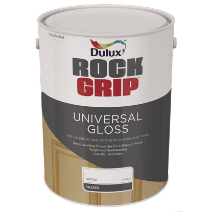 DULUX ROCKGRIP UNIVERSAL GLOSS WHITE 5Lt PAINT