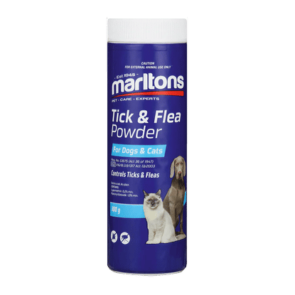 MARLTONS TICK AND FLEA POWDER FOR CATS & DOGS