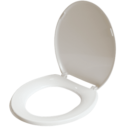 WIRQUIN EMERALD WHITE PP/STD HINGE TOILET SEAT