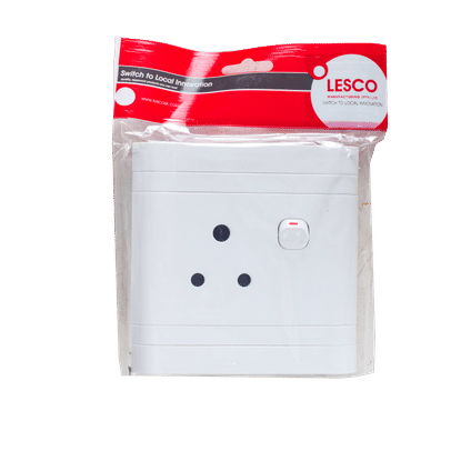 LESCO FLUSH 4X4 16a SINGLE SWITCH  SOCKET OUTLET