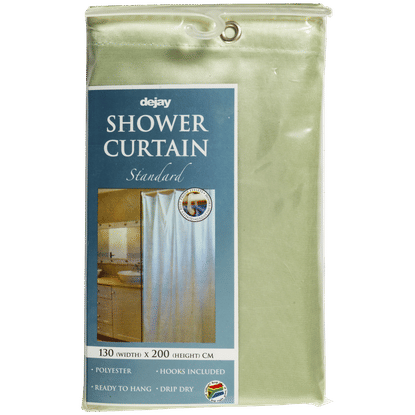 DEJAY STANDARD 1.3x2m DRIP DRY SHOWER CURTAIN