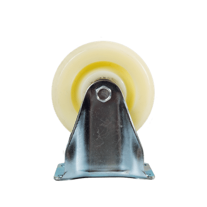  RUBBER & STEEL 100kg 4" FIXED CASTOR WHEEL