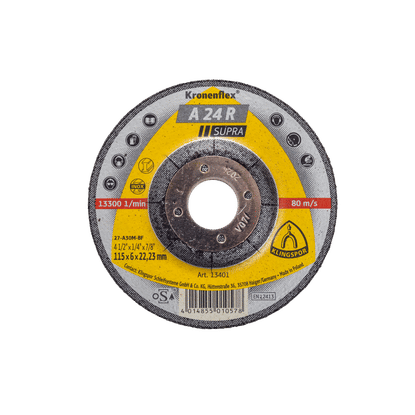KLINGSPOR SUPRA 115x2.5x22mm STEEL CUTTING DISC