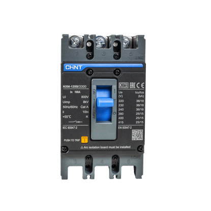 CHINT NXM-125S 3 POLE 25ka 100a MCCB