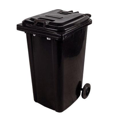 BLACK 240Lt WHEELIE BIN 