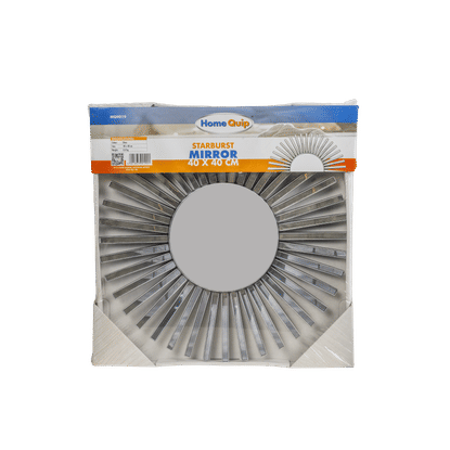 HOMEQUIP STARBURST SILVER MIRROR 