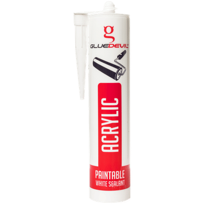 GLUEDEVIL ACRYLIC PAINTABLE WHITE 260ml SEALANT