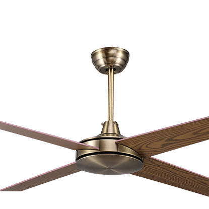 SYNERJI 52" 4 BLADE BRONZE DARKWOOD CEILING FAN