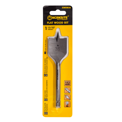 WORKSITE FLAT 36mm WOOD DRILL BIT