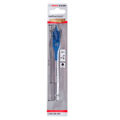 BOSCH PROFESSIONAL HEXAGON SPADE 16x152mm WOOD DRILL BIT