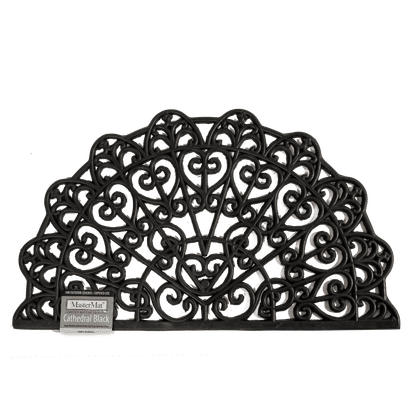 MASTERMAT CATHEDRAL ROUNDED BLACK 450x750mm MAT