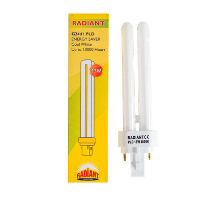 RADIANT 2 PIN COOL WHITE DIAGONAL ENERGY SAVER
