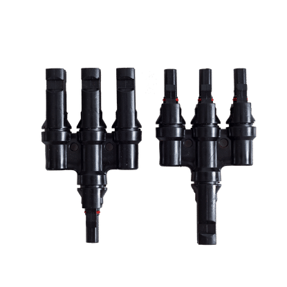 MC4 3 IN 1 MALE + FEMALE T BRANCH CONNECTOR 