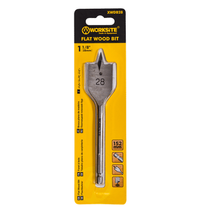 WORKSITE FLAT 28mm WOOD DRILL BIT