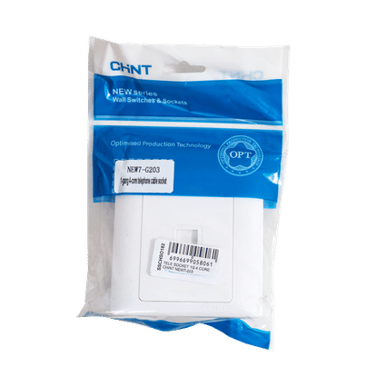 CHINT NEW7-203 1GANG 4 CORE TELEPHONE SOCKET