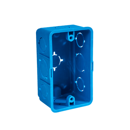 CLUSTERLOC CONDUIT 4x2 PVC FLUSH BOX