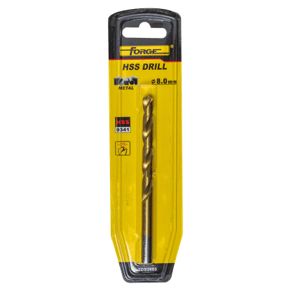 FORGE TITANIUM 8mm DRILL BIT HSS