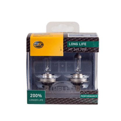 HELLA PX26D LONG LIFE H7 24v 70w BULB SET