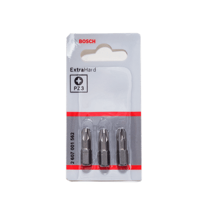 BOSCH PZ3 PROFESSIONAL 25mm 3pc SCREWDRIVER BIT   